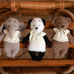 Newborn Knitted Teddy Bear and Bunny Photography Props, Baby Bear Crochet Toy, Newborn Photography Prop, Newborn Knitted Toy Bunny and Bear