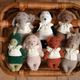 Newborn Knitted Teddy Bear and Bunny Photography Props, Baby Bear Crochet Toy, Newborn Photography Prop, Newborn Knitted Toy Bunny and Bear