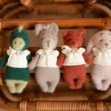 Newborn Knitted Teddy Bear and Bunny Photography Props, Baby Bear Crochet Toy, Newborn Photography Prop, Newborn Knitted Toy Bunny and Bear