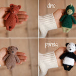 Newborn Knitted Teddy Bear and Bunny Photography Props, Baby Bear Crochet Toy, Newborn Photography Prop, Newborn Knitted Toy Bunny and Bear