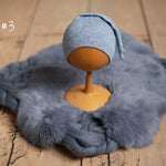 Blue Newborn Photography Props, Newborn Merino Wool Blanket, Newborn Posing Fabric, Newborn Posing Pillow, Newborn Photography Props