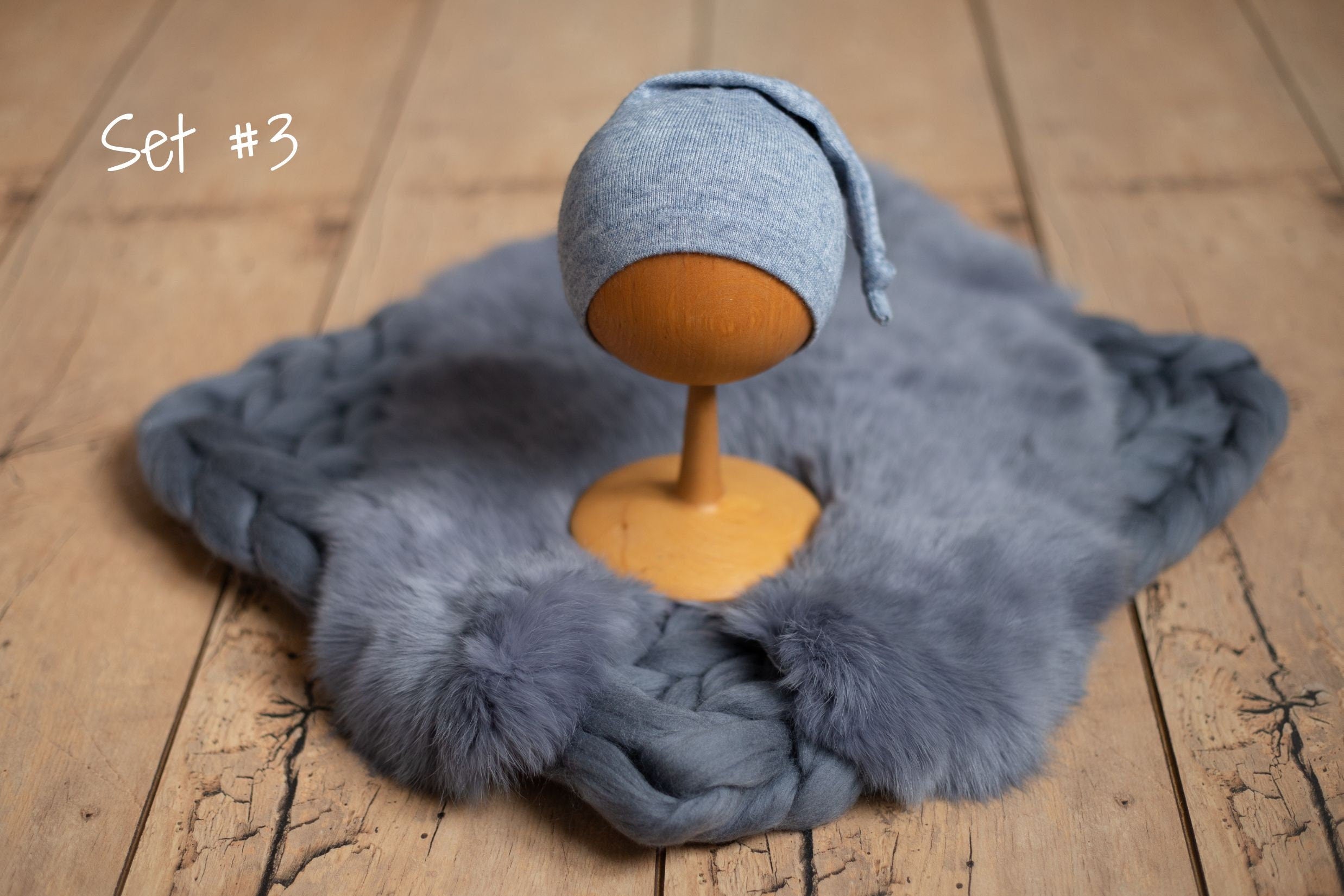 Blue Newborn Photography Props, Newborn Merino Wool Blanket, Newborn Posing Fabric, Newborn Posing Pillow, Newborn Photography Props