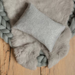 Gray Newborn Photography Props, Newborn Merino Wool Blanket, Newborn Posing Fabric Props, Newborn Posing Pillow, Newborn Sleep Hat Boy