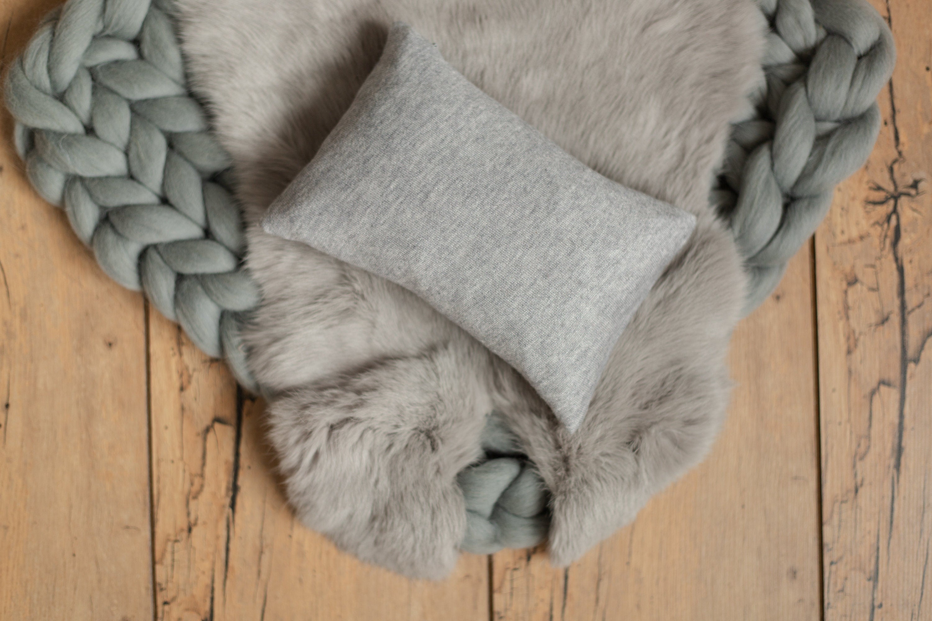 Gray Newborn Photography Props, Newborn Merino Wool Blanket, Newborn Posing Fabric Props, Newborn Posing Pillow, Newborn Sleep Hat Boy