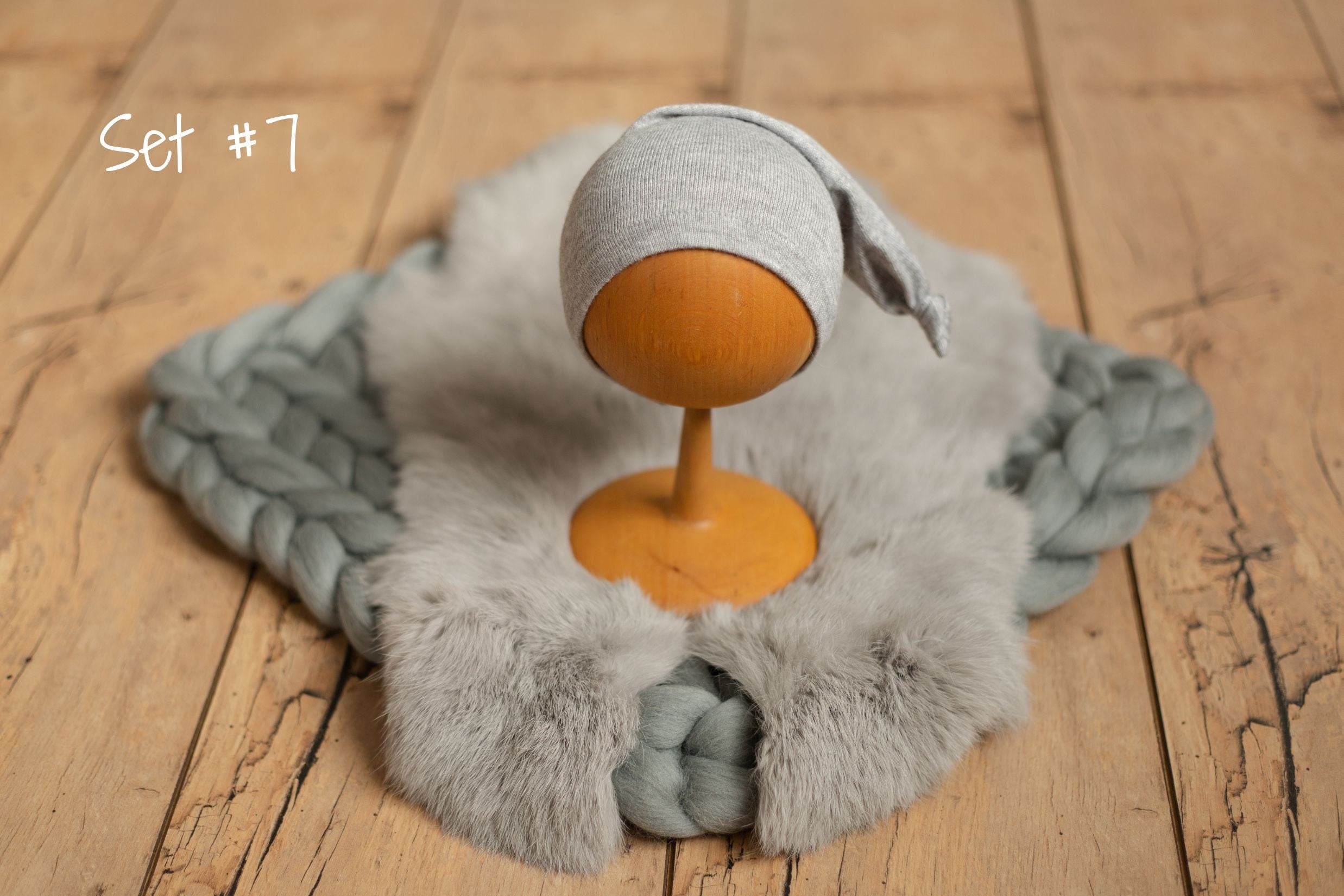 Gray Newborn Photography Props, Newborn Merino Wool Blanket, Newborn Posing Fabric Props, Newborn Posing Pillow, Newborn Sleep Hat Boy