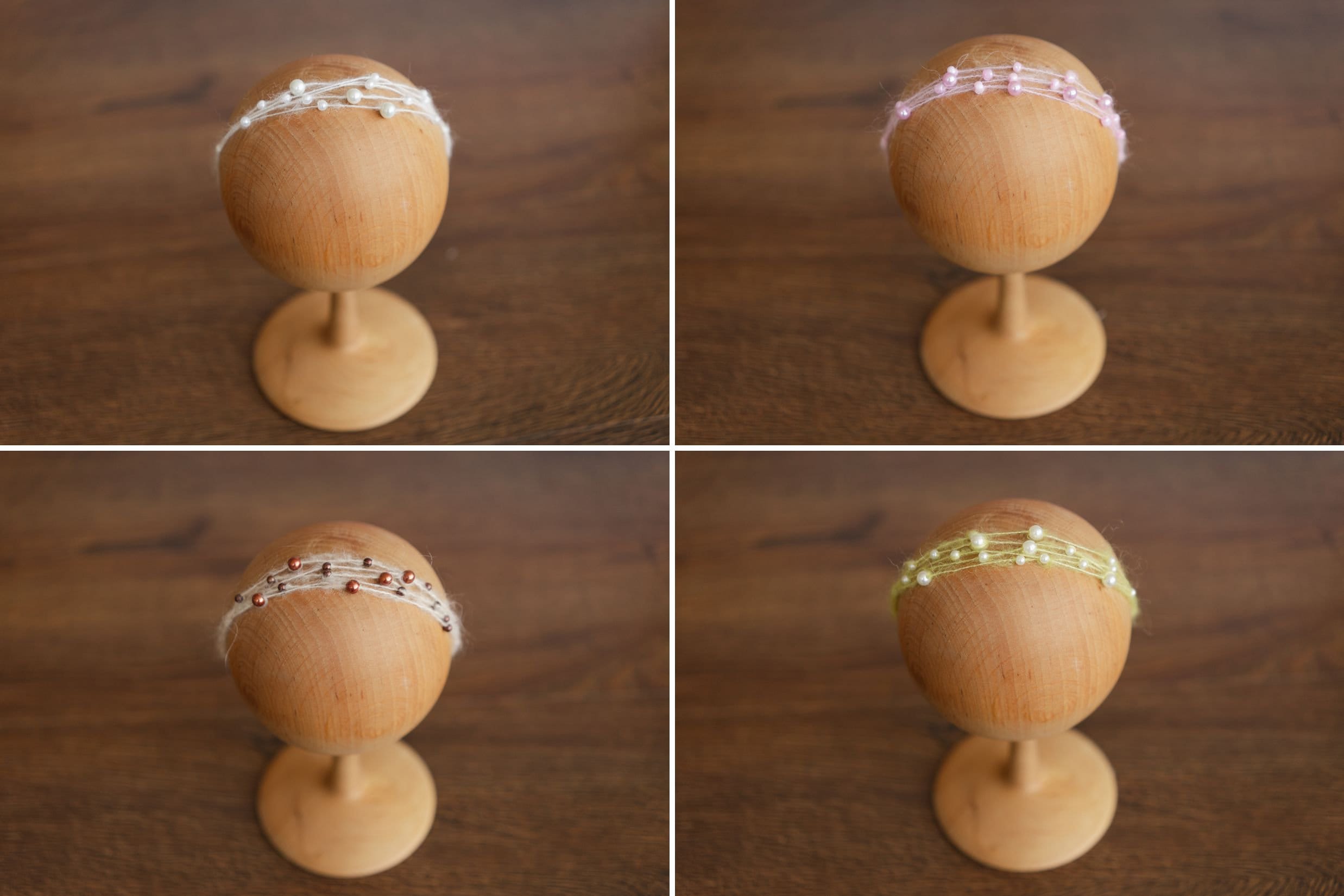 Newborn Beaded Headband Girl, Newborn Headband for Photography, Newborn Tieback, Newborn girl headband with pearl, Newborn photography prop