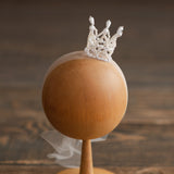 Newborn Crown Headband Girl, Newborn Headband for Photography, Newborn girl headband with pearl, Newborn photography prop, Newborn Tieback