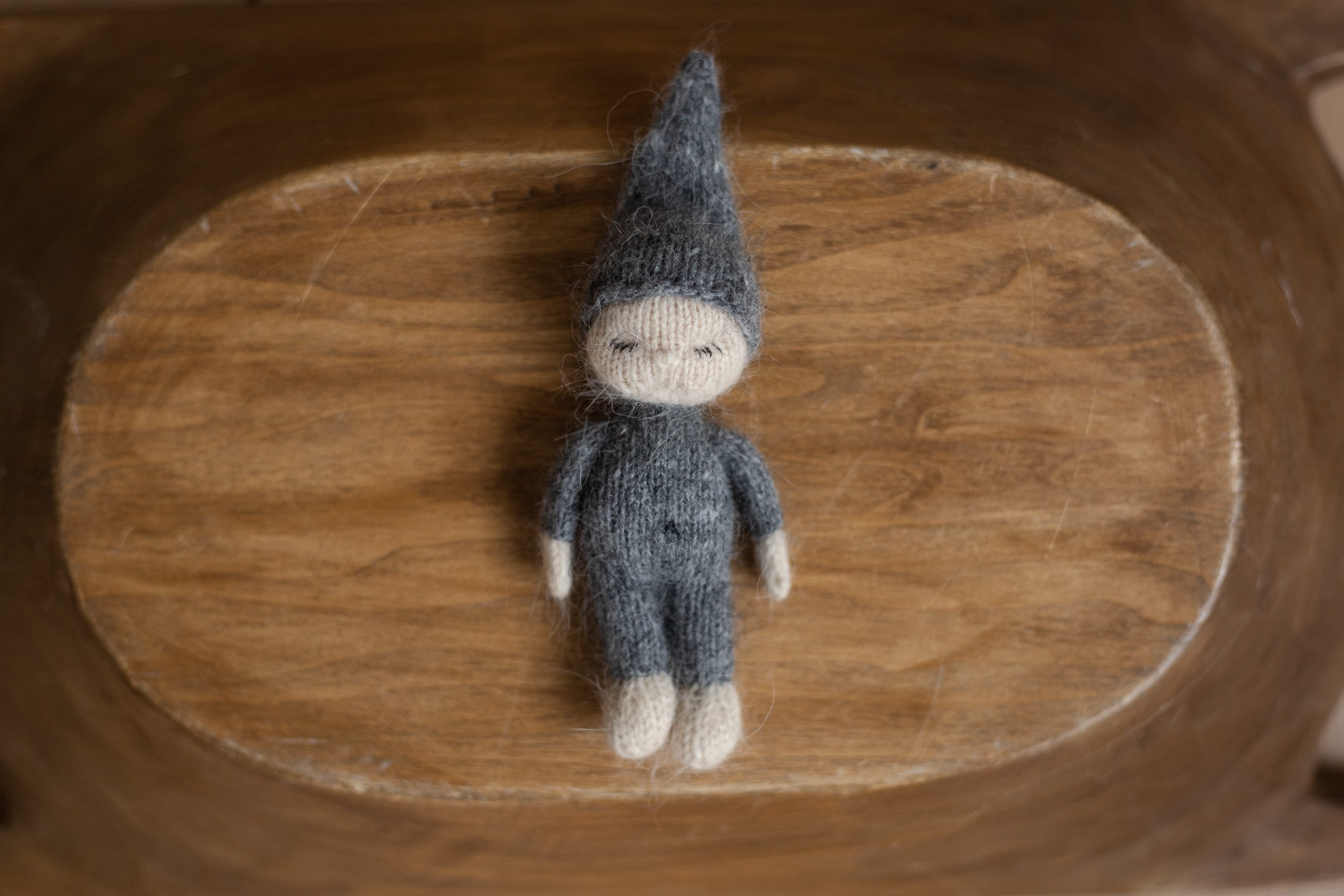 Newborn Knitted Gnome Toy, Newborn Baby Doll Toy, Small Baby Doll Accessories, Newborn Photography Prop, Newborn Knit Photo Prop, Small Doll