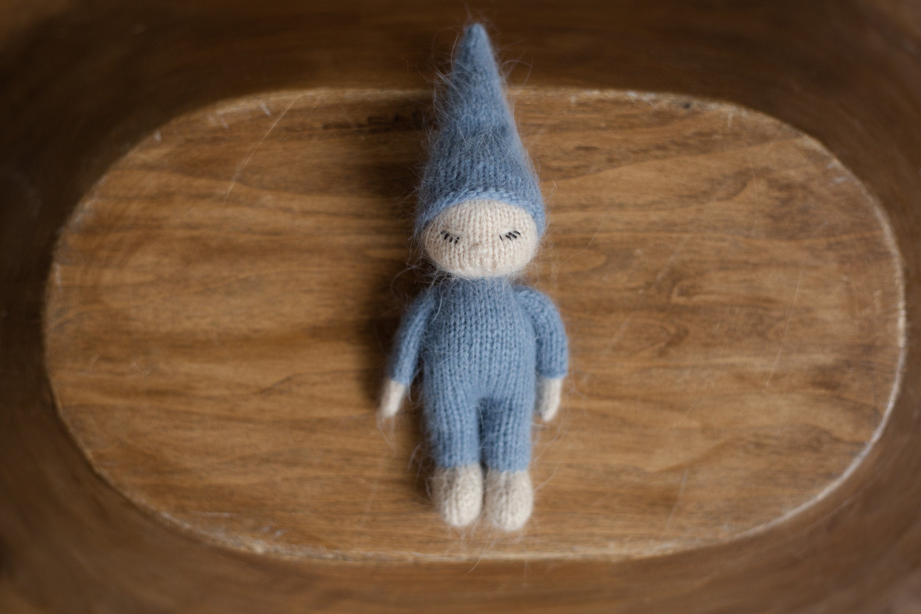 Newborn Knitted Gnome Toy, Newborn Baby Doll Toy, Small Baby Doll Accessories, Newborn Photography Prop, Newborn Knit Photo Prop, Small Doll