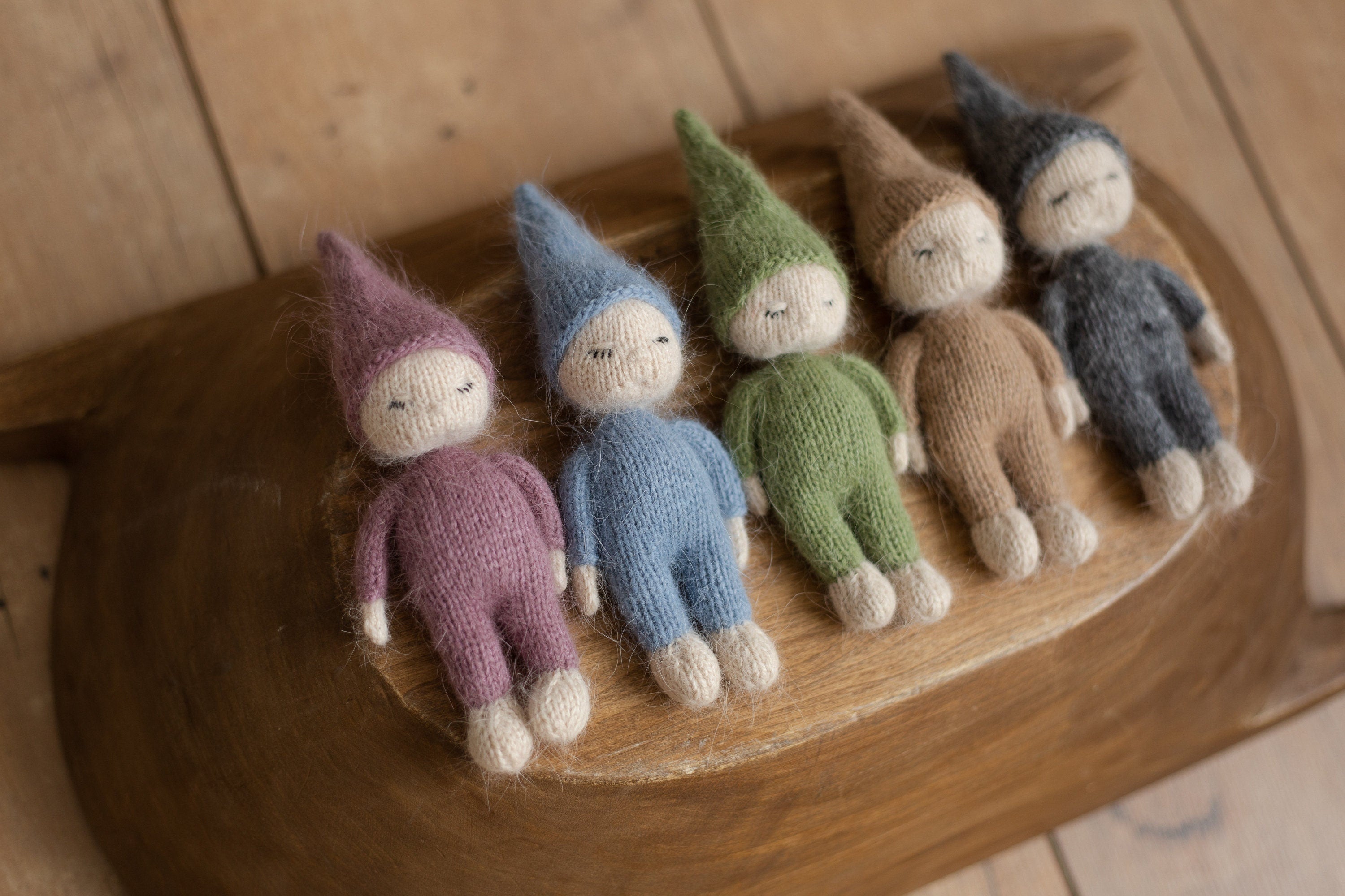 Newborn Knitted Gnome Toy, Newborn Baby Doll Toy, Small Baby Doll Accessories, Newborn Photography Prop, Newborn Knit Photo Prop, Small Doll