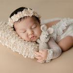 Newborn Knitted Teddy Bear Photography Props, Newborn Bunny Photo Toy, Small Hand-knitted Toy,Baby Crochet Bear Toy,Newborn Photography Prop
