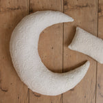 Removable Newborn Moon Pillow with Beanbag Backdrop, Newborn Posing Pillow, Newborn Posing Fabric Backdrop, Newborn Props for Photography