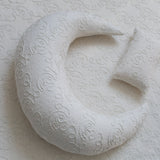 Removable Newborn Moon Pillow with Beanbag Backdrop, Newborn Posing Pillow, Newborn Posing Fabric Backdrop, Newborn Props for Photography