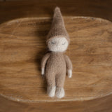 Newborn Knitted Gnome Toy, Newborn Baby Doll Toy, Small Baby Doll Accessories, Newborn Photography Prop, Newborn Knit Photo Prop, Small Doll