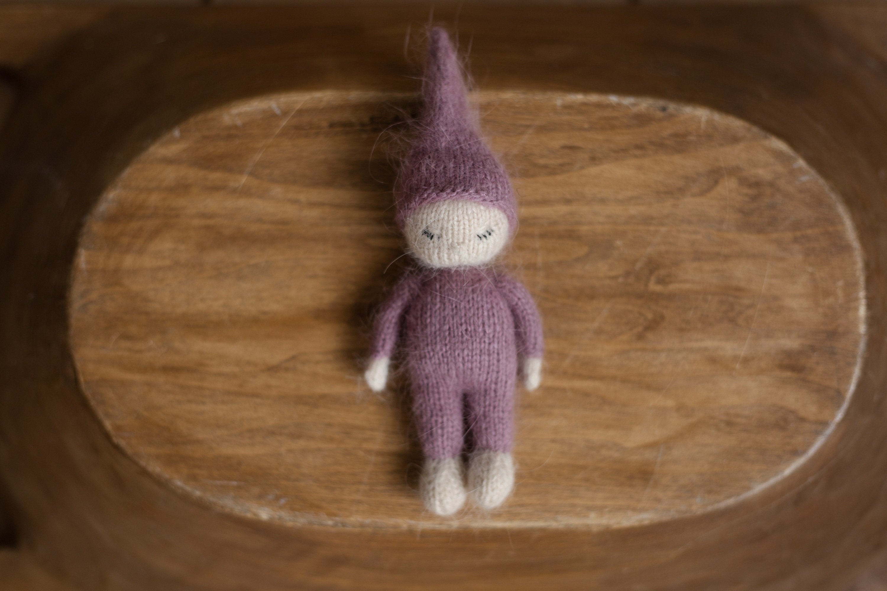 Newborn Knitted Gnome Toy, Newborn Baby Doll Toy, Small Baby Doll Accessories, Newborn Photography Prop, Newborn Knit Photo Prop, Small Doll