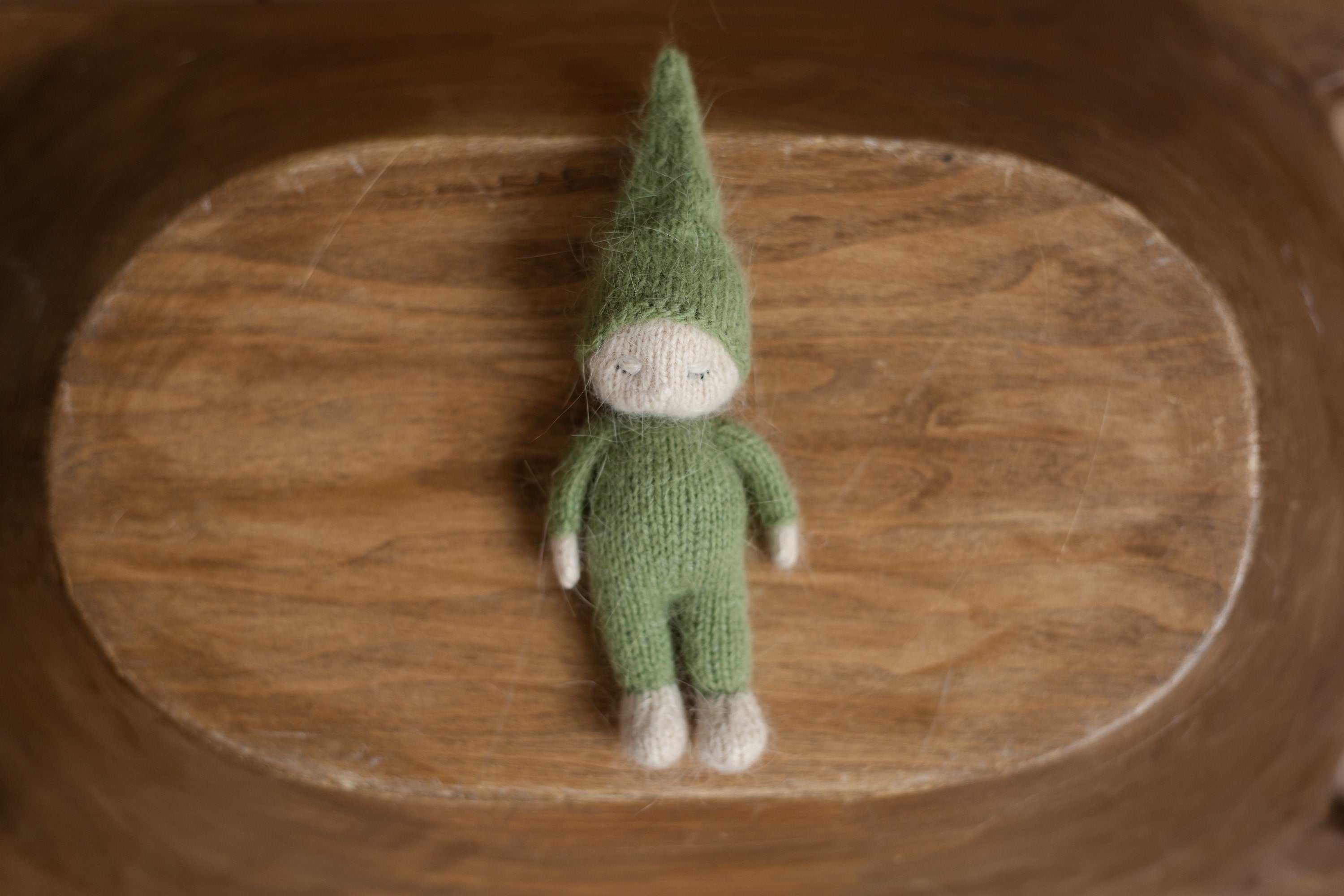 Newborn Knitted Gnome Toy, Newborn Baby Doll Toy, Small Baby Doll Accessories, Newborn Photography Prop, Newborn Knit Photo Prop, Small Doll