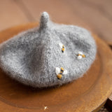 Baby Knit Outfit Embroidered, Newborn coming home outfit for Girl, Hand Embroidered Knit Romper, Cardigan Set Baby Outfit, Newborn Knit Prop