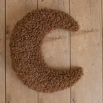 Removable Newborn Moon Pillow Props for Newborn Photography, Newborn Photography Moon Prop Set, Newborn Posing Pillow, Curly Faux Fur Fabric