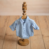 Baby Boy Linen Shirt, Baby Linen Outfit for Boy, Linen Unisex Baby Clothing, Newborn Boy Coming Home outfit, Newborn Photography Outfit Boy