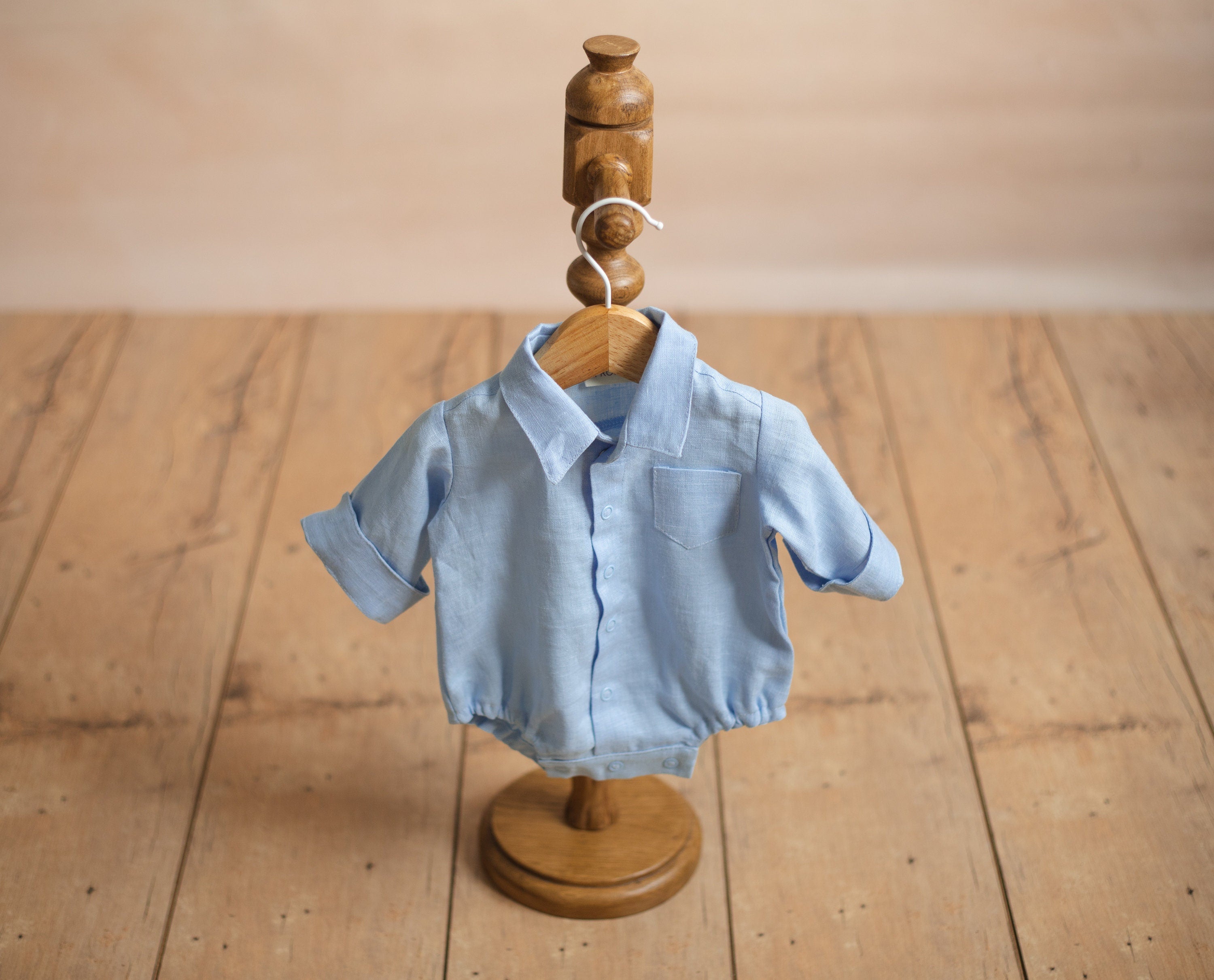 Baby Boy Linen Shirt, Baby Linen Outfit for Boy, Linen Unisex Baby Clothing, Newborn Boy Coming Home outfit, Newborn Photography Outfit Boy