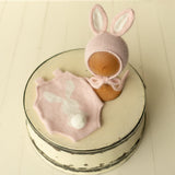 Newborn Bunny Hat, Knit Rabbit Newborn Outfit, Newborn Knitted Outfit, Newborn Photography Props, Newborn Bunny Outfit,Newborn Animal Outfit