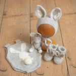 Newborn Bunny Romper, Rabbit Newborn Outfit, Newborn Knitted Outfit, Newborn Photography Props, Newborn Bunny Outfit, Newborn Animal Outfit