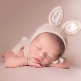 Newborn Bunny Hat, Knit Rabbit Newborn Outfit, Newborn Knitted Outfit, Newborn Photography Props, Newborn Bunny Outfit,Newborn Animal Outfit