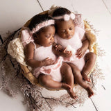 Newborn Girl Knitted Romper and Headband,Newborn Romper Girl,Newborn Girl Outfit,Newborn Photography Props,Newborn Knitted Outfit Baby Girl