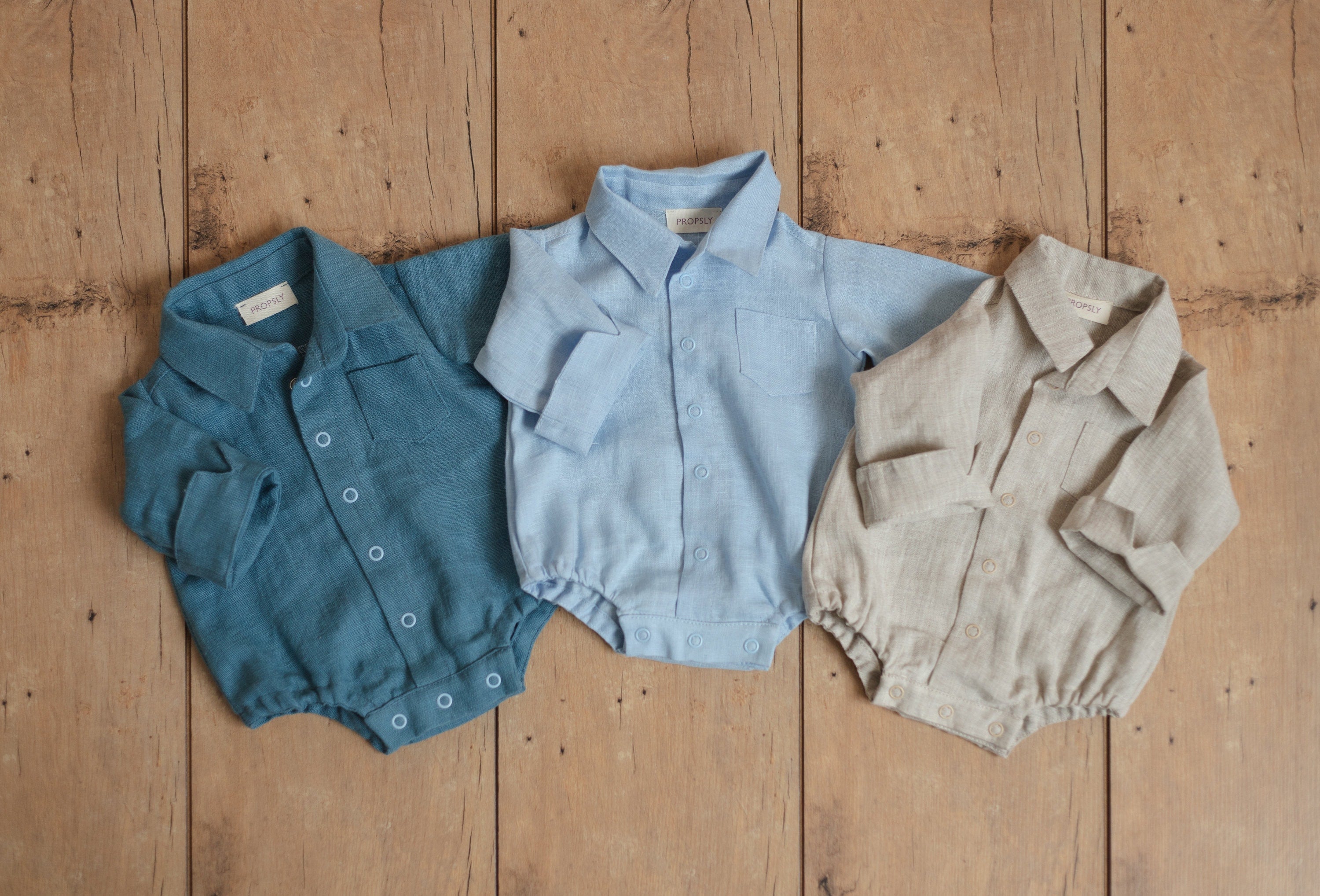 Baby Boy Linen Shirt, Baby Linen Outfit for Boy, Linen Unisex Baby Clothing, Newborn Boy Coming Home outfit, Newborn Photography Outfit Boy