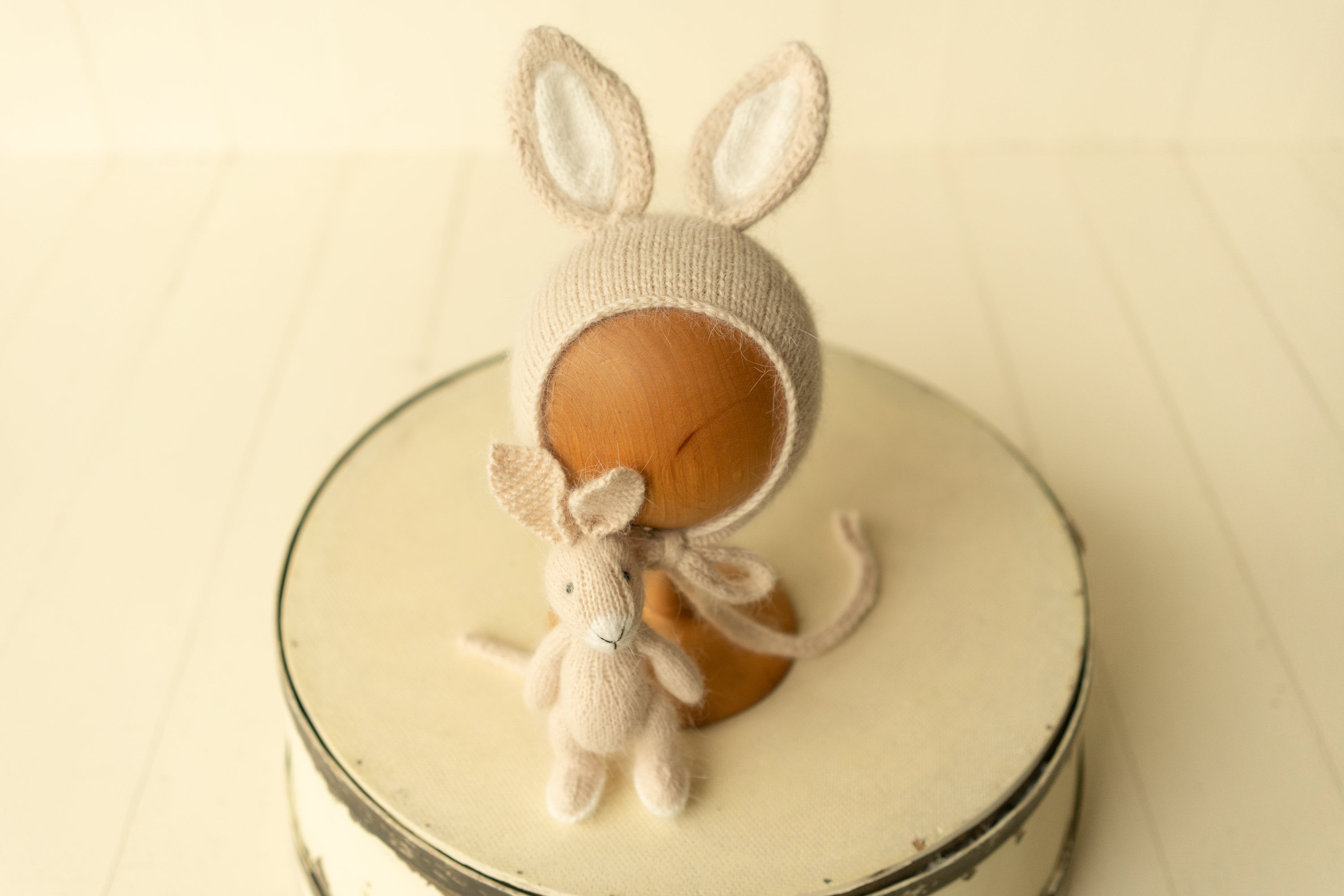 Newborn Bunny Hat, Knit Rabbit Newborn Outfit, Newborn Knitted Outfit, Newborn Photography Props, Newborn Bunny Outfit,Newborn Animal Outfit