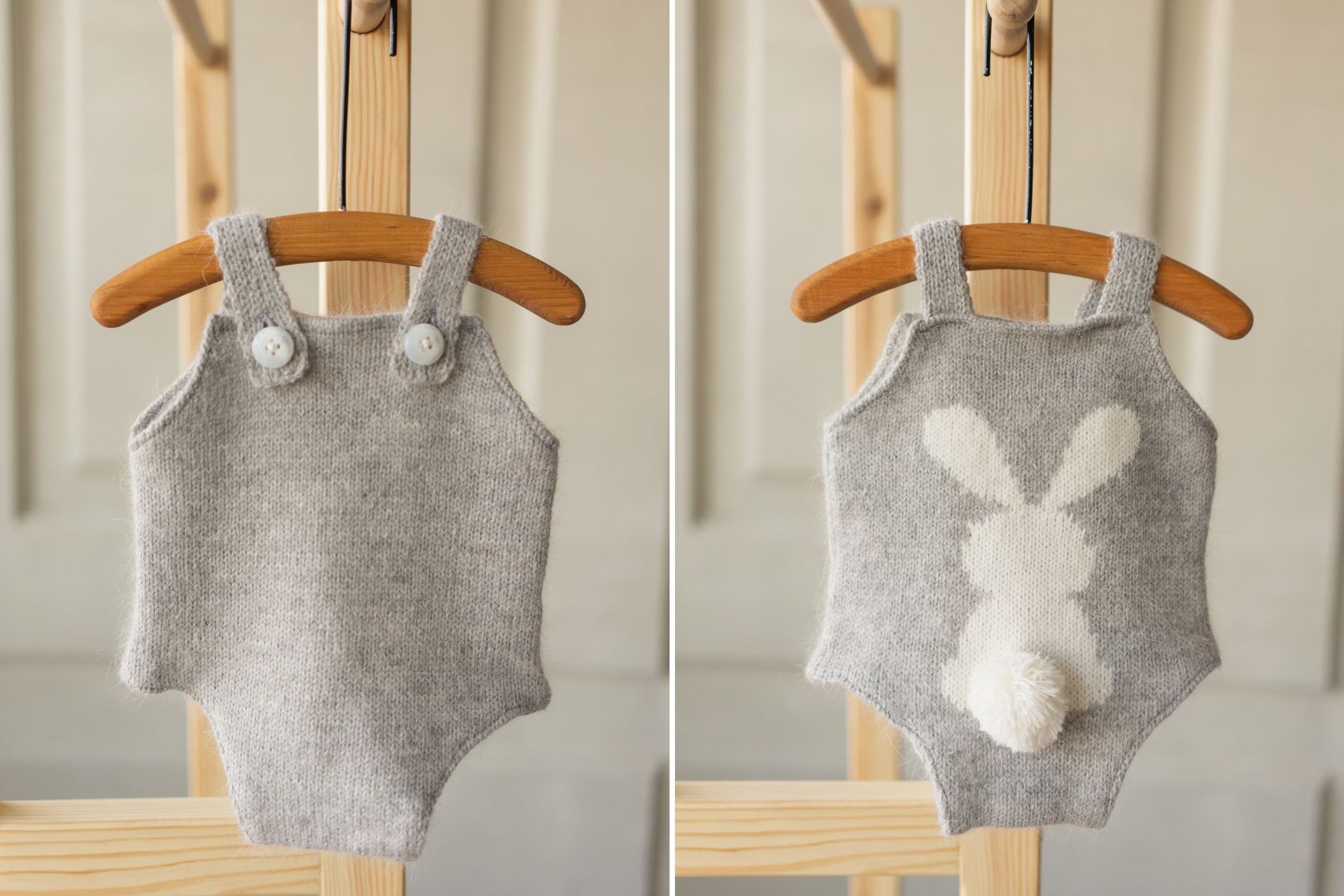 Newborn Bunny Romper, Rabbit Newborn Outfit, Newborn Knitted Outfit, Newborn Photography Props, Newborn Bunny Outfit, Newborn Animal Outfit