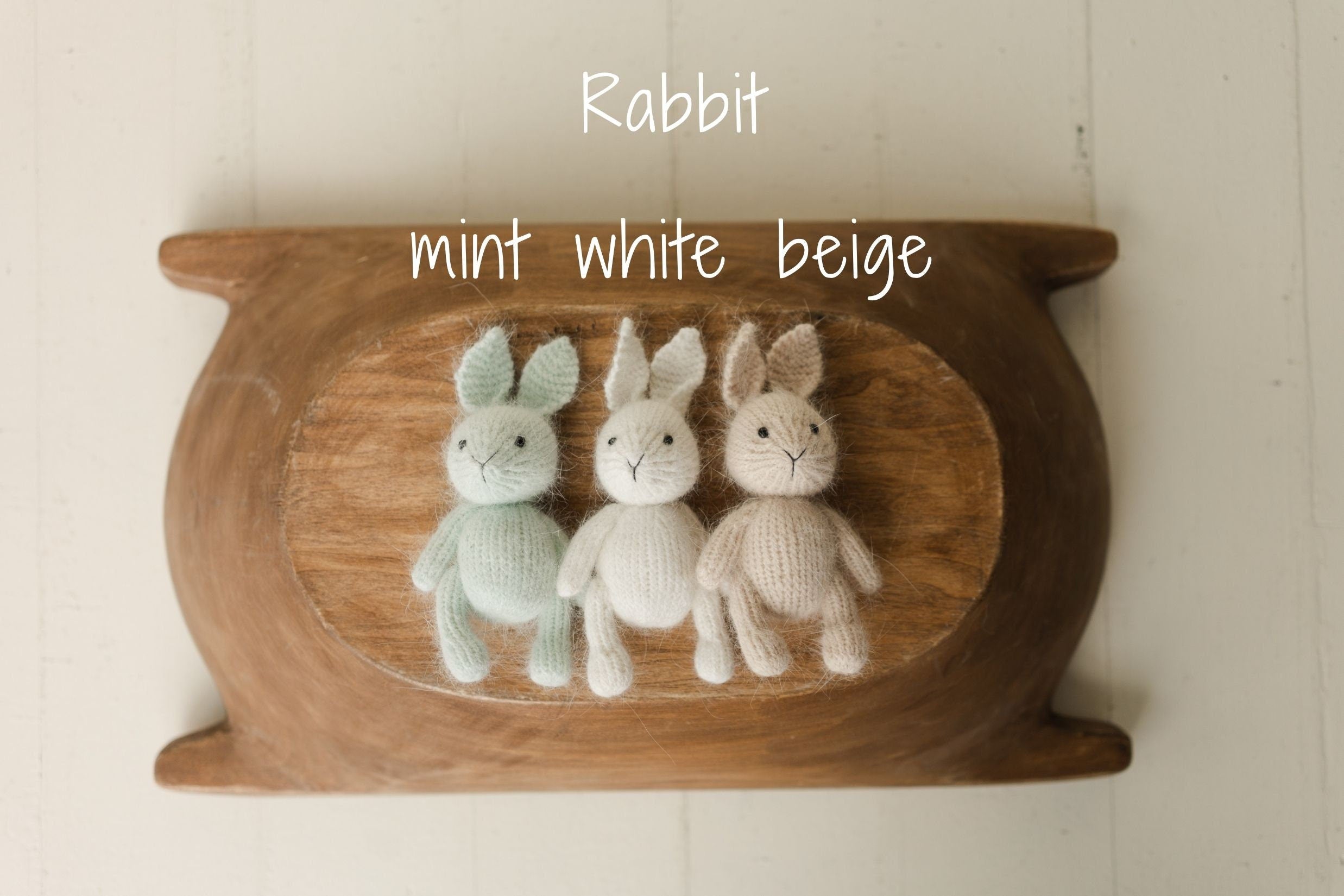 Newborn Knitted Bear Photography Props, Newborn Knit Rabbit Toy, Baby Bear Crochet Toy,Newborn Photography Prop, Knit Newborn Teddy Bear Toy