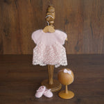 Newborn Knitted Dress for Girl with Headband, Newborn Photography Props, Newborn Knitted Outfit Girl, Newborn Girl Coming Home Outfit