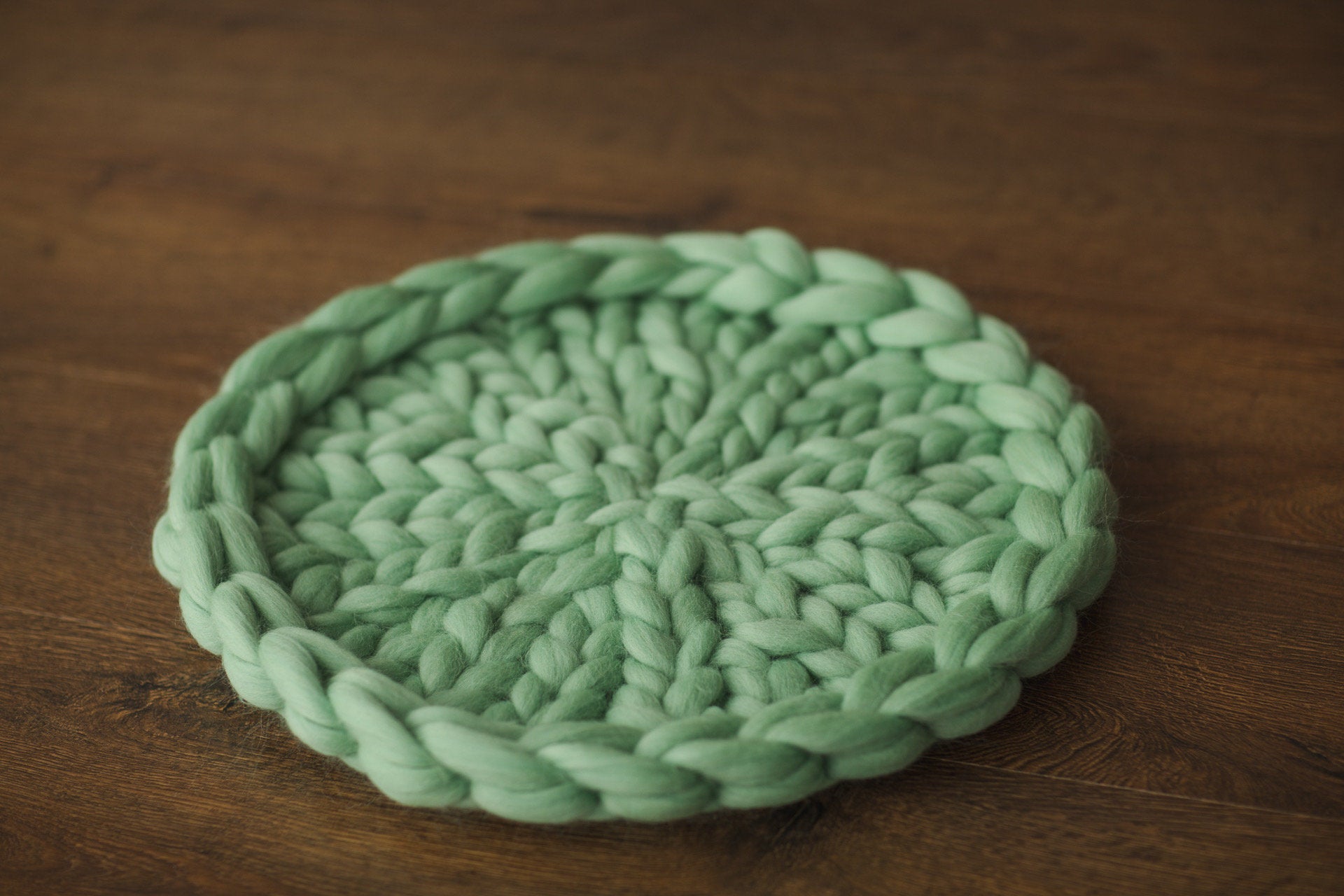 Newborn Merino Wool Nest Blanket,Round Chunky Knit Blanket,Baby Photography Basket Filler Nest Wool Roving,White Knit Blanket,Newborn braid