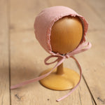 Baby Girl Linen Bonnet, Baby Linen Outfit for Girl, Girl Linen Ruffle Bonnet, Newborn Girl Coming Home outfit, Newborn Photography Outfit