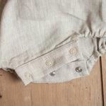 Baby Linen Sets, Baby Girl Linen Romper, Baby Linen Apparel, Linen Boho Dress, Newborn Girl Coming Home outfit, Newborn Photography Outfit