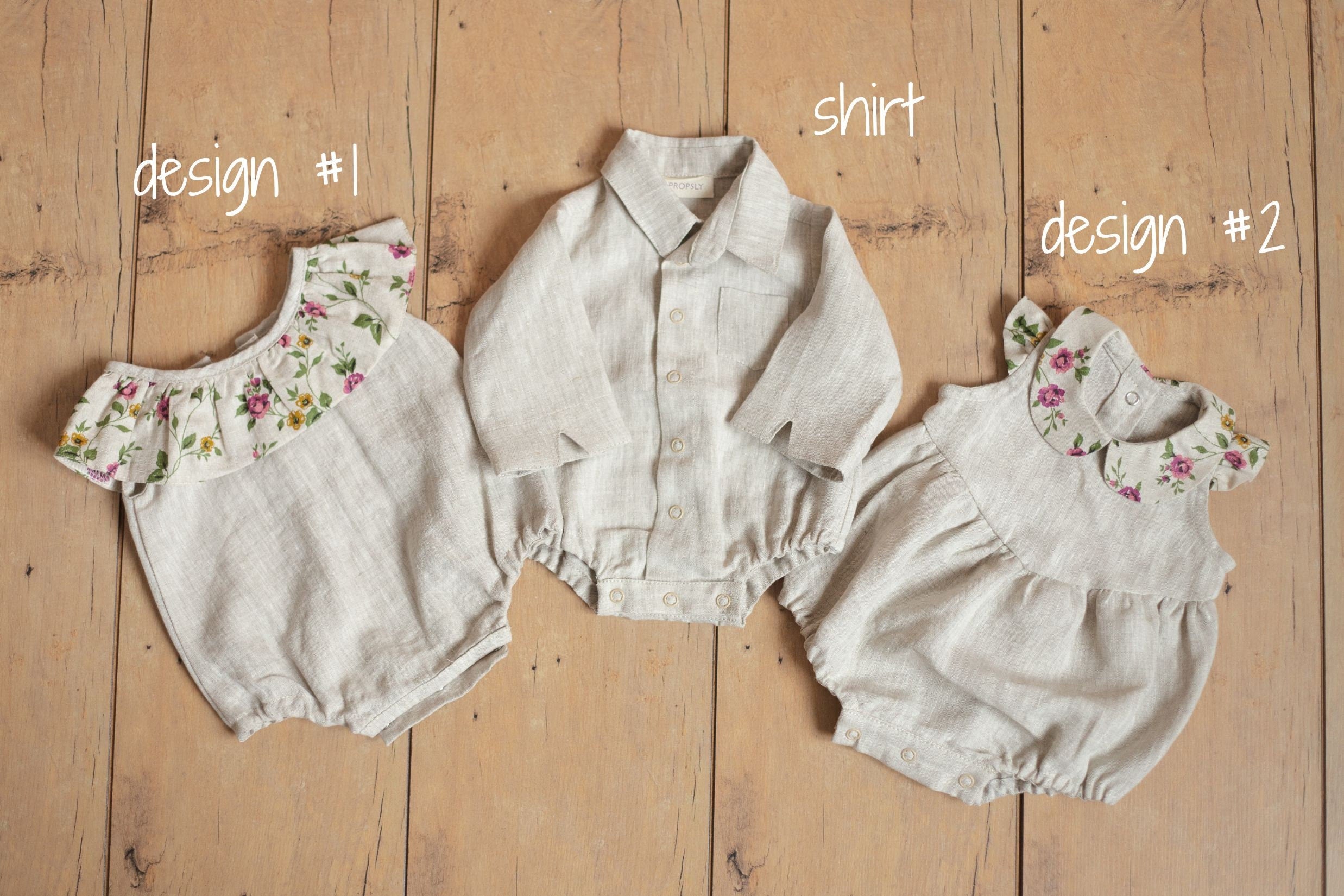 Baby Linen Sets, Baby Girl Linen Romper, Baby Linen Apparel, Linen Boho Dress, Newborn Girl Coming Home outfit, Newborn Photography Outfit