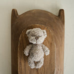 Boucle Newborn Knitted Teddy Bear, Baby Bear Crochet Toy, Newborn Photography Prop, Newborn Knitted Toy Bear, Boucle Stuffed Toy Bear