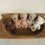 Boucle Newborn Knitted Teddy Bear, Baby Bear Crochet Toy, Newborn Photography Prop, Newborn Knitted Toy Bear, Boucle Stuffed Toy Bear