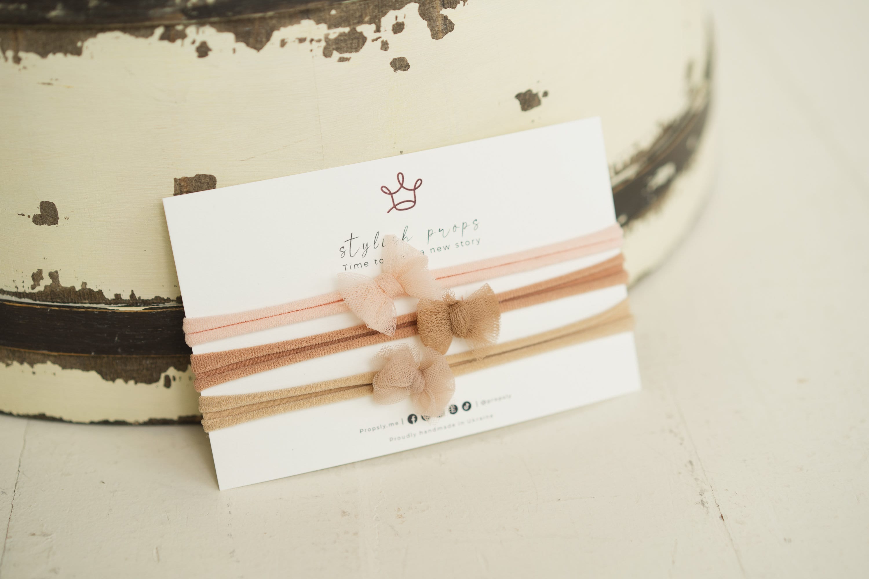 Newborn Bows Headband for Photography, Small Bows Newborn Tieback, Newborn Headband Girl, Newborn girl headband, Newborn photography props