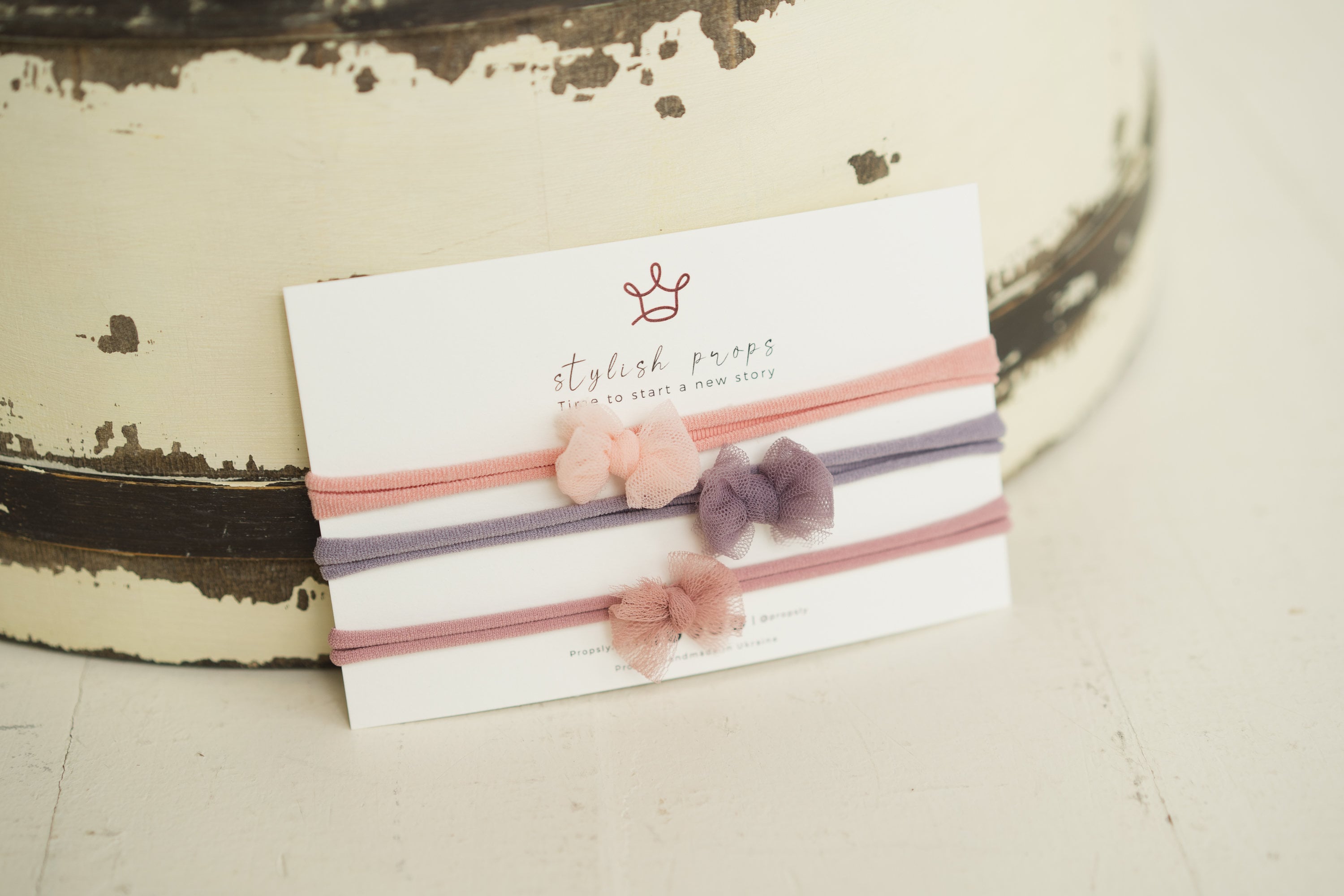 Newborn Bows Headband for Photography, Small Bows Newborn Tieback, Newborn Headband Girl, Newborn girl headband, Newborn photography props