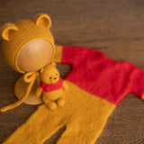 Newborn Bear Outfit, Newborn Knitted Outfit, Bear Newborn Photography props, Newborn Teddy Bear Outfit, Newborn Coming Home Outfit Boy