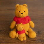 Baby Crochet Teddy Bear Birthday Gift Cartoon Characters, Newborn Photography props, Newborn Knitted Teddy Bear Toy, Baby Donkey Cartoon Toy