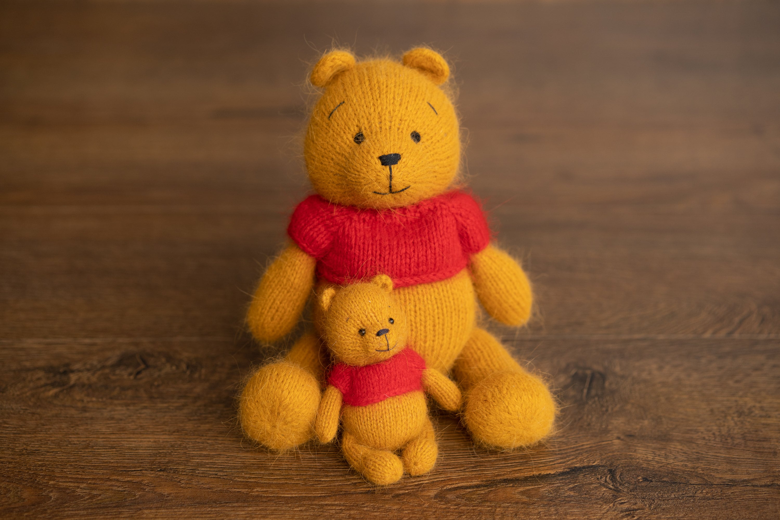 Baby Crochet Teddy Bear Birthday Gift Cartoon Characters, Newborn Photography props, Newborn Knitted Teddy Bear Toy, Baby Donkey Cartoon Toy