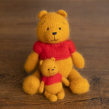 Newborn Bear Outfit, Newborn Knitted Outfit, Bear Newborn Photography props, Newborn Teddy Bear Outfit, Newborn Coming Home Outfit Boy