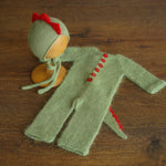 Dragon Newborn Knitted Outfit, Newborn Dragon Outfit, Newborn Photography props, Baby Dragon Costume, Newborn Dragon Toy, Dragon Photo Props