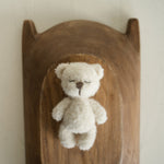 Boucle Newborn Knitted Teddy Bear, Baby Bear Crochet Toy, Newborn Photography Prop, Newborn Knitted Toy Bear, Boucle Stuffed Toy Bear