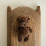 Boucle Newborn Knitted Teddy Bear, Baby Bear Crochet Toy, Newborn Photography Prop, Newborn Knitted Toy Bear, Boucle Stuffed Toy Bear