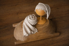 Newborn Photo Wrap with Newborn Sleep Hat, Newborn Stretch Wrap for Photography, Newborn photography props, Newborn Posing Fabric