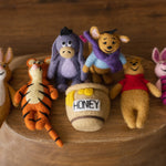 Newborn Teddy Bear Felted Photo Props, Newborn Felted Tiger Toy for Photography, Newborn Felted Honey Pot, Newborn Photography Props